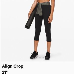 Lululemon Align high waist crops.